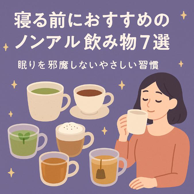 寝る前におすすめのノンアル飲み物7選|眠りを邪魔しないやさしい習慣