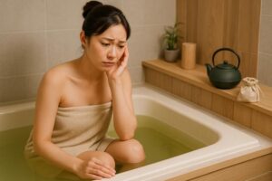 緑茶風呂のデメリットとは？効果だけじゃない意外な落とし穴と正しい入り方を解説！