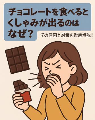チョコレートを食べるとくしゃみが出るのはなぜ?その原因と対策を徹底解説!