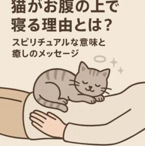 猫がお腹の上で寝る理由とは？スピリチュアルな意味と癒しのメッセージ