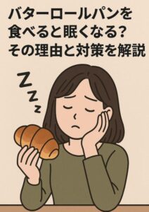 バターロールパンを食べると眠くなる？その理由と対策を解説