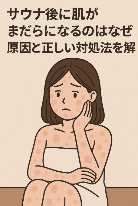 サウナ後に肌がまだらになるのはなぜ？原因と正しい対処法を解説