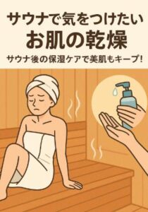 サウナで気をつけたい、お肌の乾燥|サウナ後の保湿ケアで美肌もキープ!
