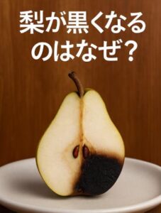 梨が黒くなるのはなぜ?変色の原因と防ぐ方法、黒くなった梨は食べられる?